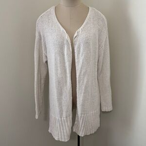 UGG Small White Open‎ Front Cardigan ~ Minimalist Lightweight Classic